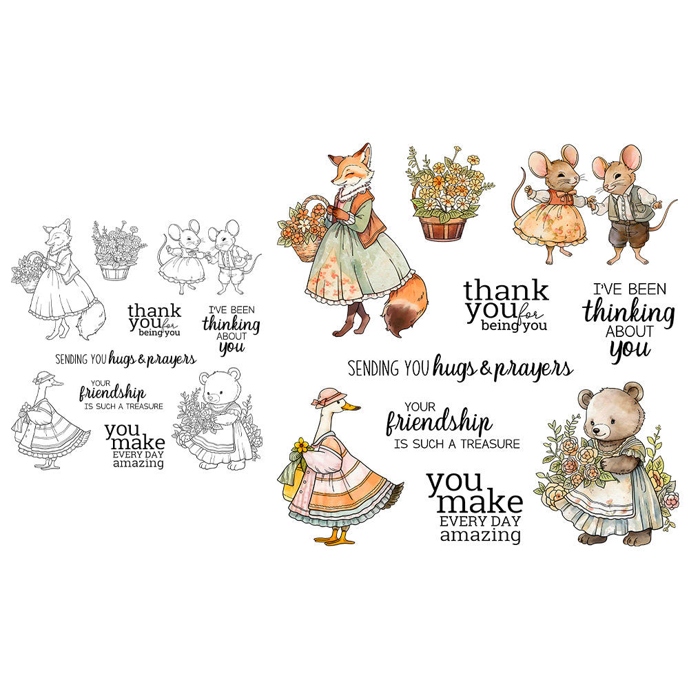 Animal Series Dies & Stamps Set