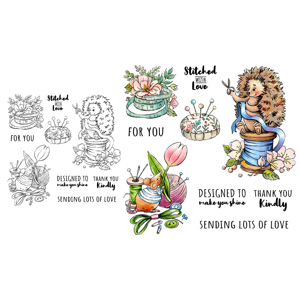 Cute Tailor Mouse Dies & Stamps Set