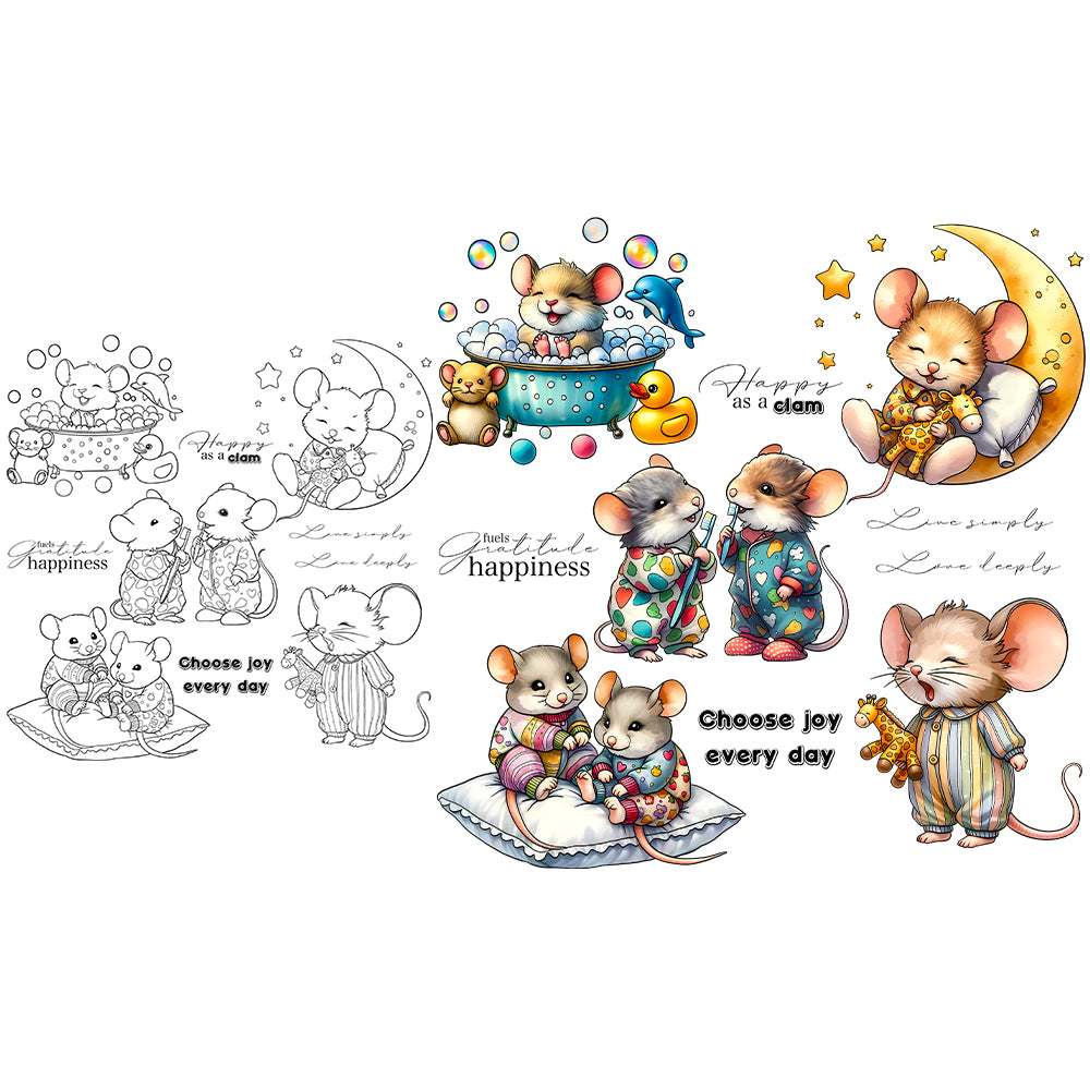 Happy Mouse Clear Stamps