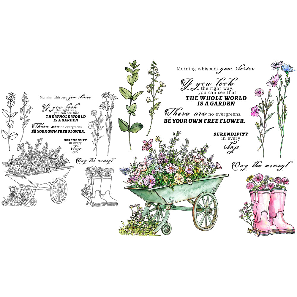 Spring Garden Dies & Stamps Set