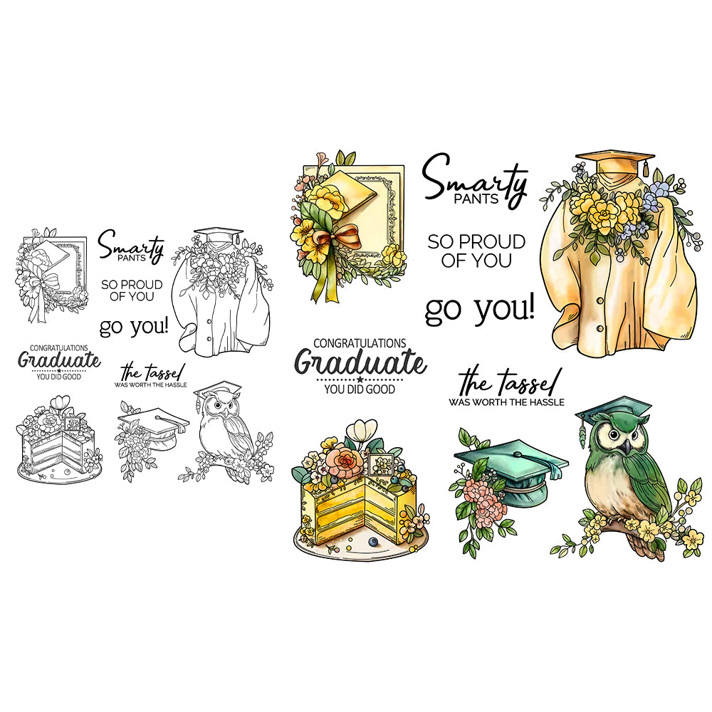 Graduation Season Theme Dies & Stamps Set