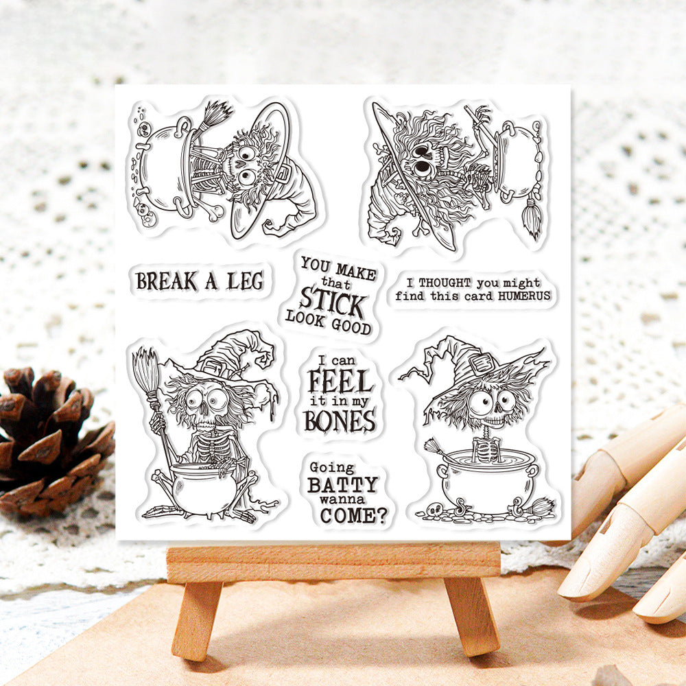 Halloween Skull Dies & Stamps Set