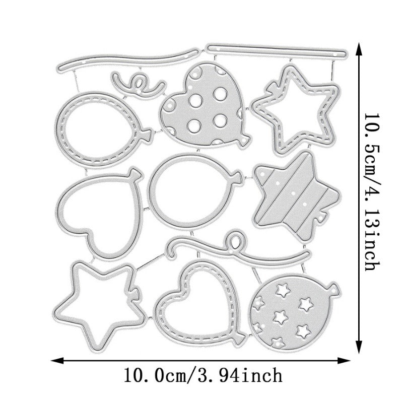 Birthday Celebration Balloons Cutting Dies