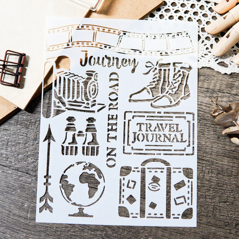 Journal DIY Painting Hollow Stencil