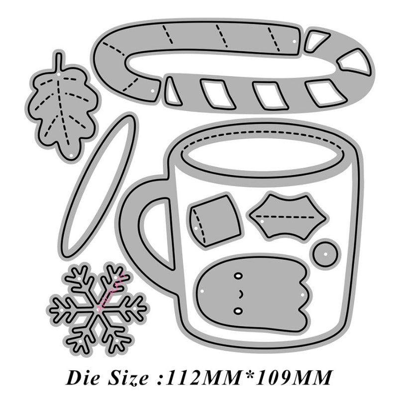 Christmas Series Mug Metal Cutting Dies