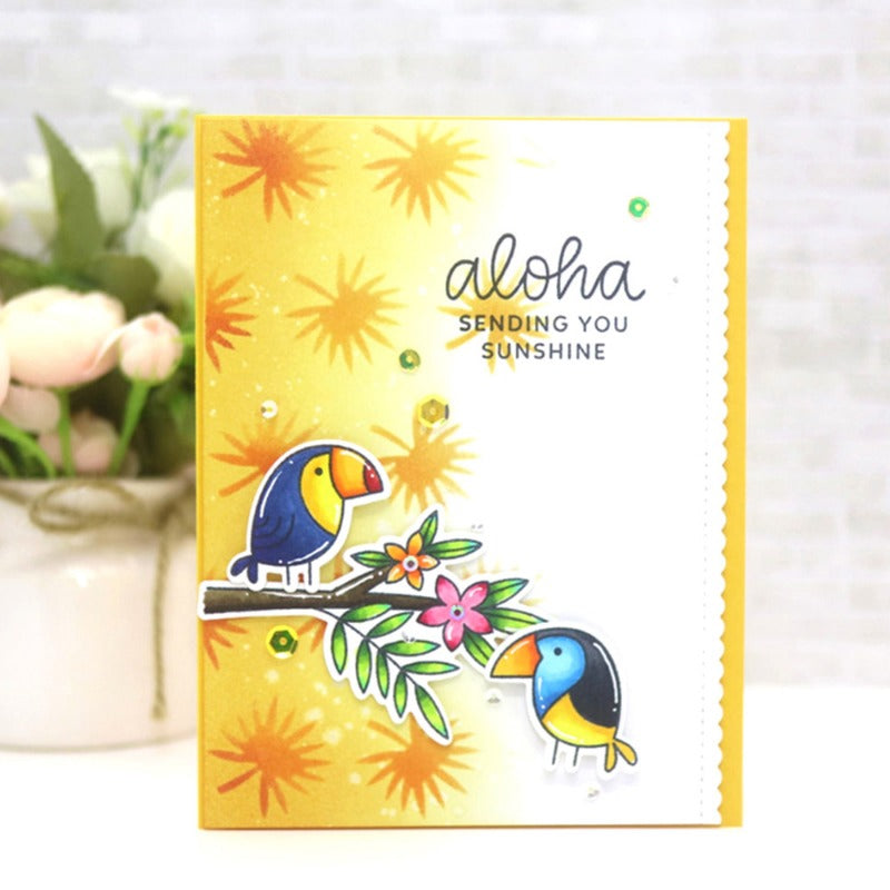 Cute Parrots Dies & Stamps Set