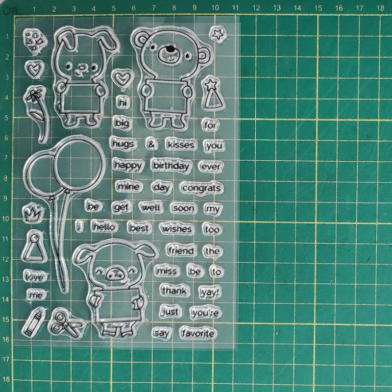 Animal Message Board Dies & Stamps Set