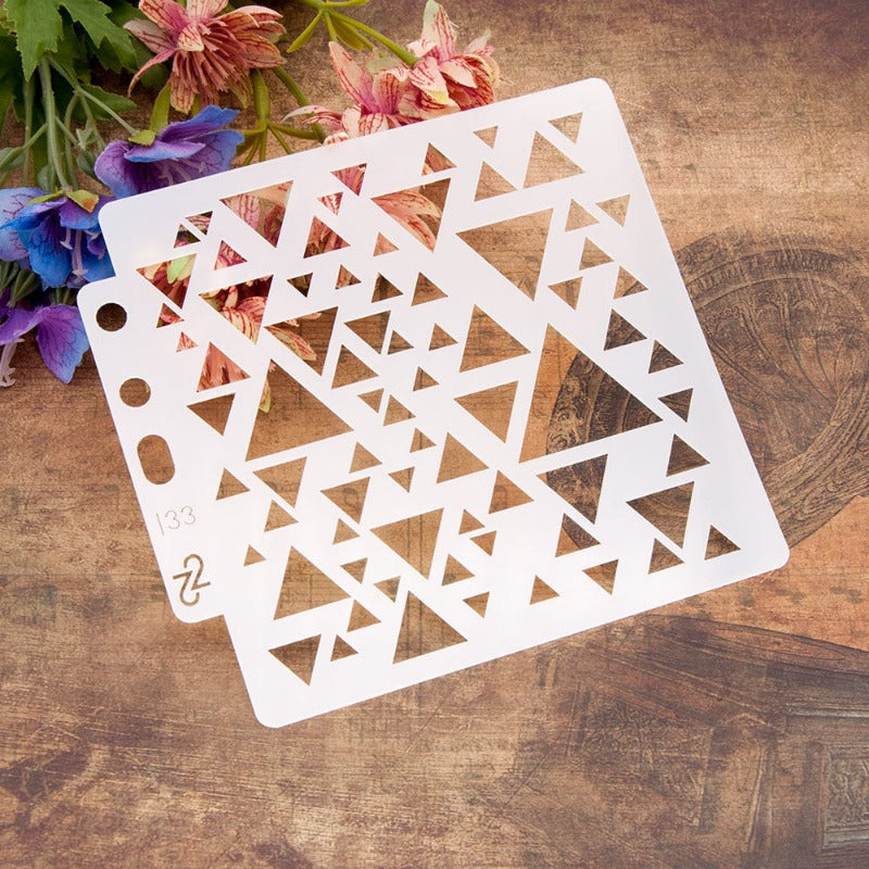 Triangle Pattern Hollow Stencil