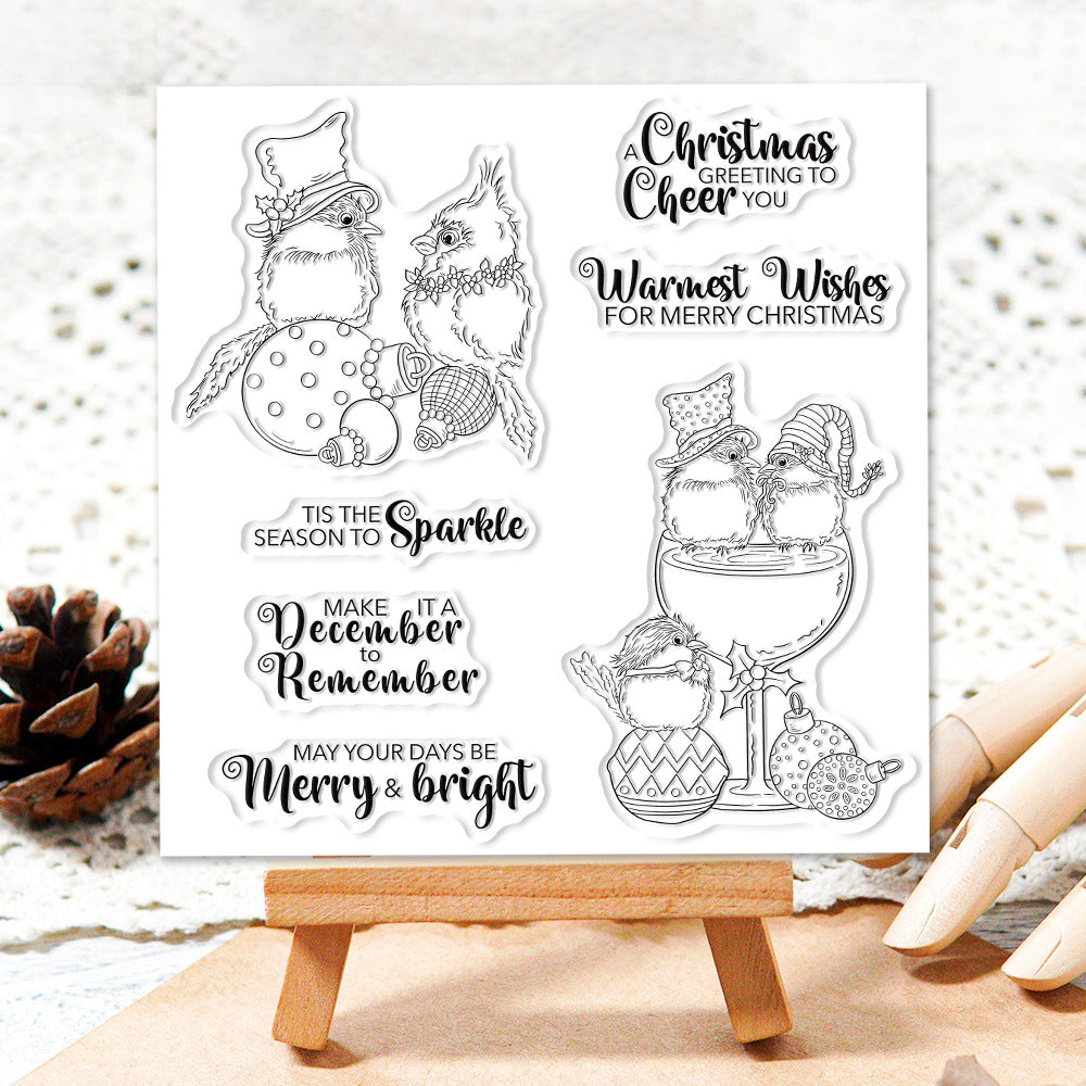 Christmas Birds Dies & Stamps Set
