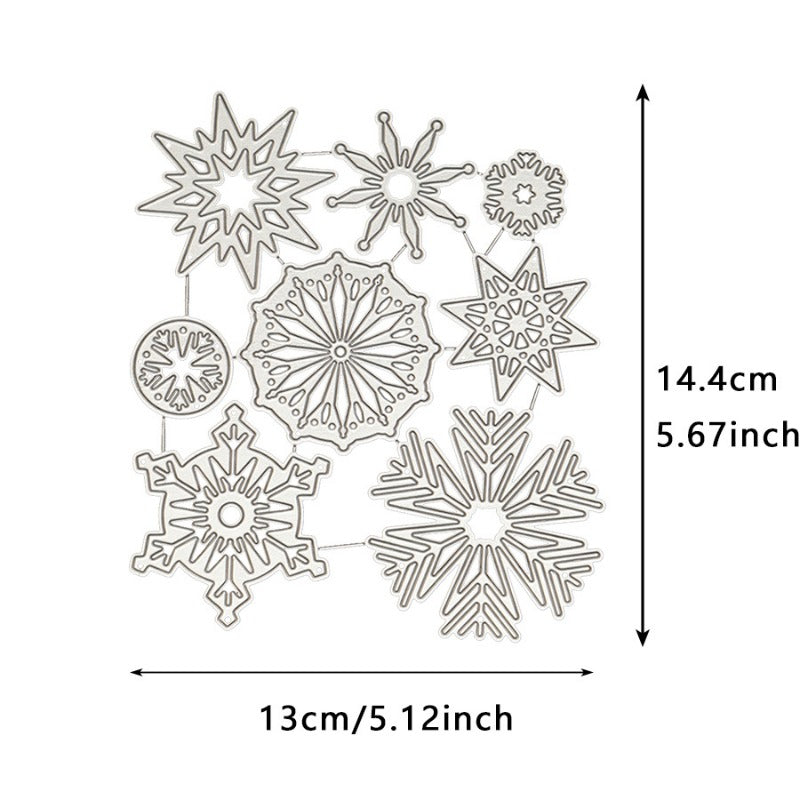 Winter Snowflake Set Metal Cutting Dies