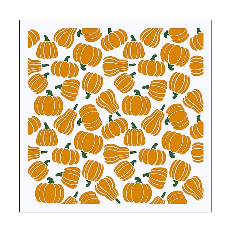Pumpkin Background DIY Painting Hollow Stencil