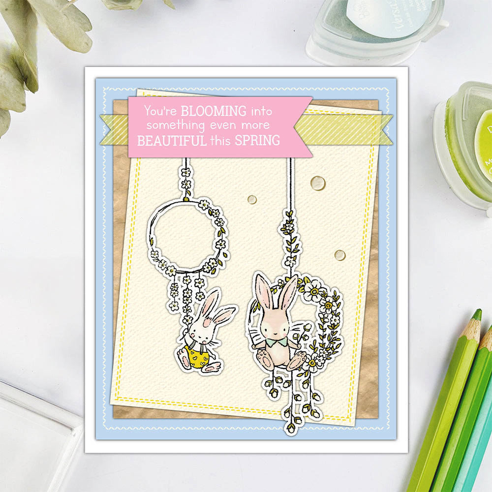 Spring Rabbit Dies & Stamps Set