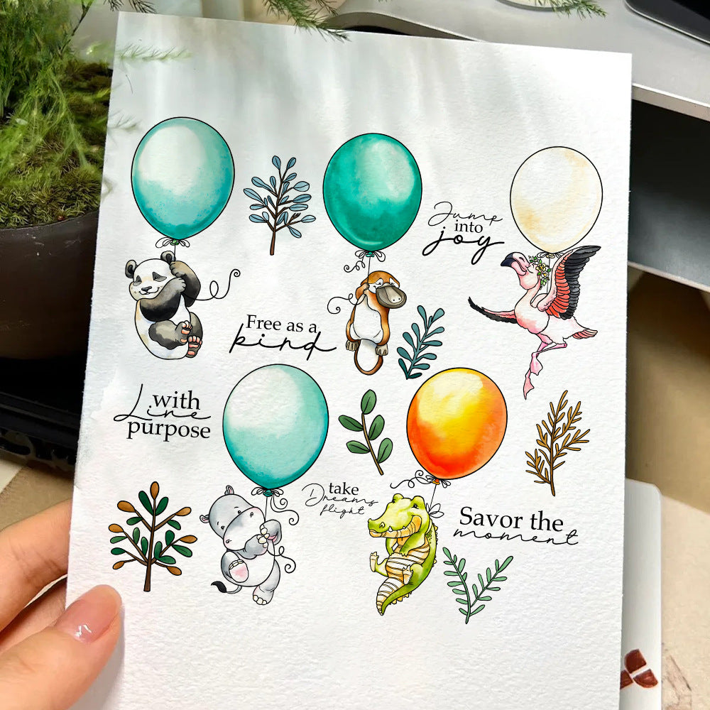 Animal Balloons Dies & Stamps Set