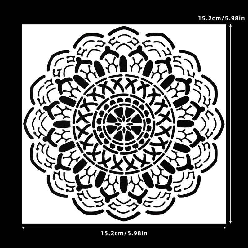 Flower DIY Painting Hollow Stencil