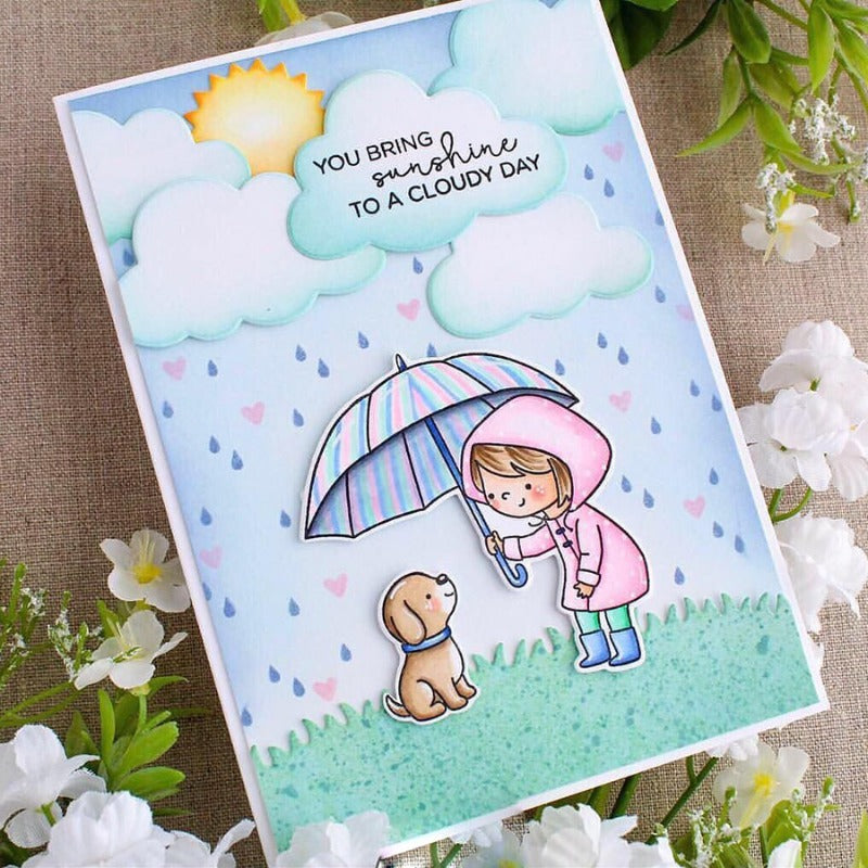 Little Rainy Girl Dies & Stamps Set