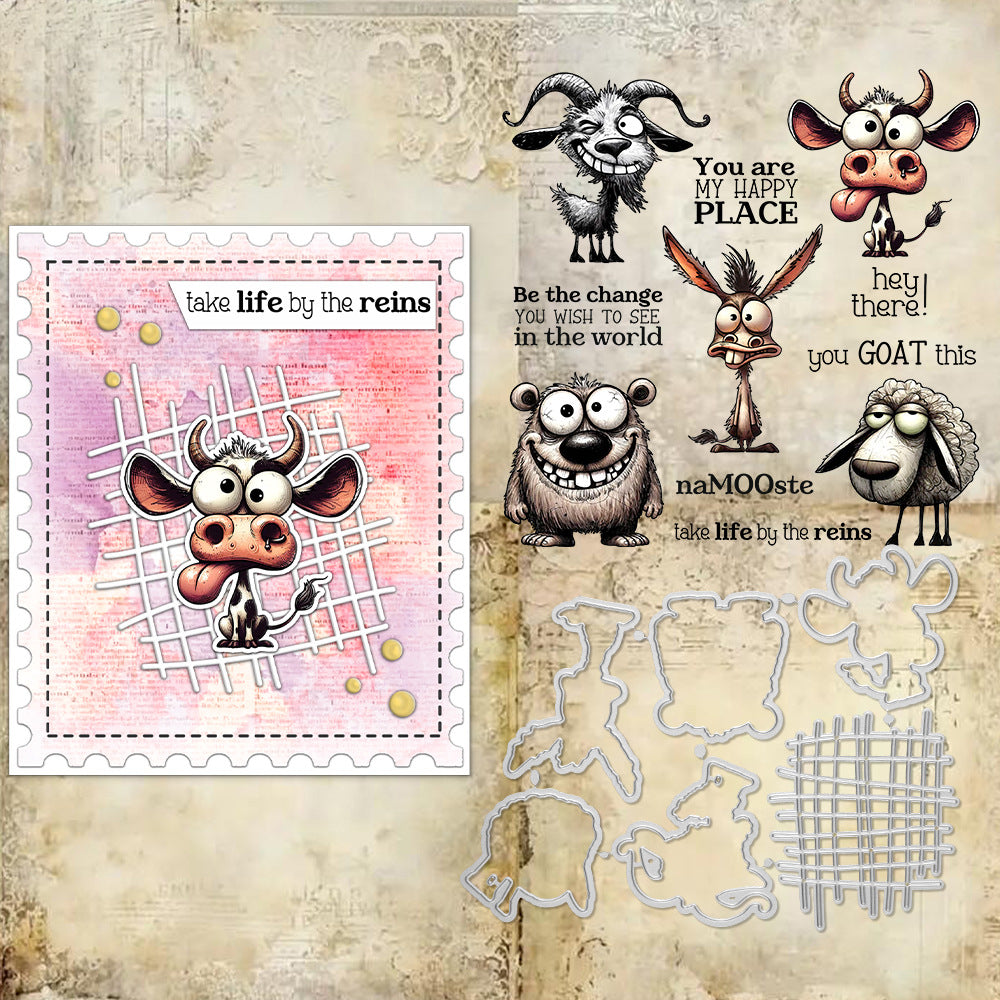 Personality Animals Dies & Stamps Set