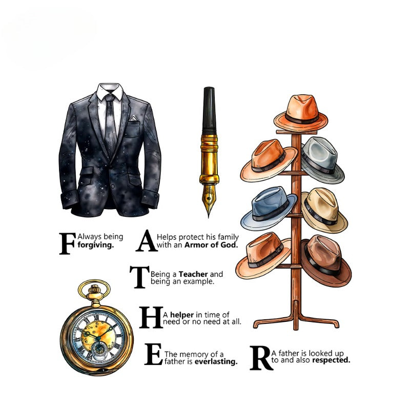 Suit Hat Dies & Stamps Set