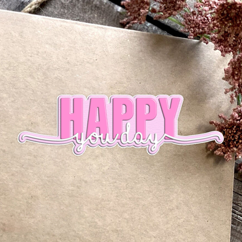 Happy Words Metal Cutting Dies