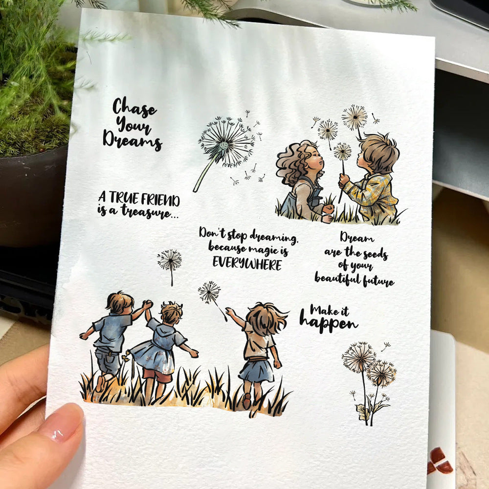 Dandelion Kids Dies & Stamps Set