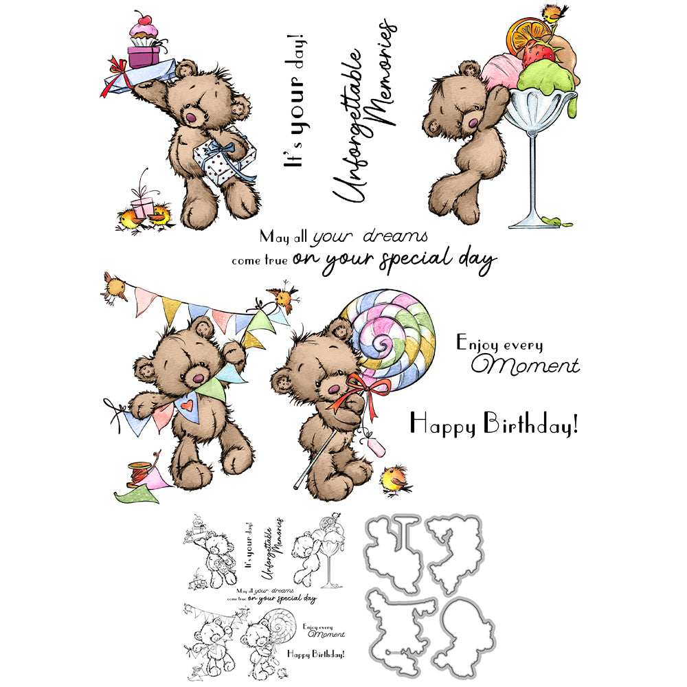 Birthday Wishes Dies & Stamps Set