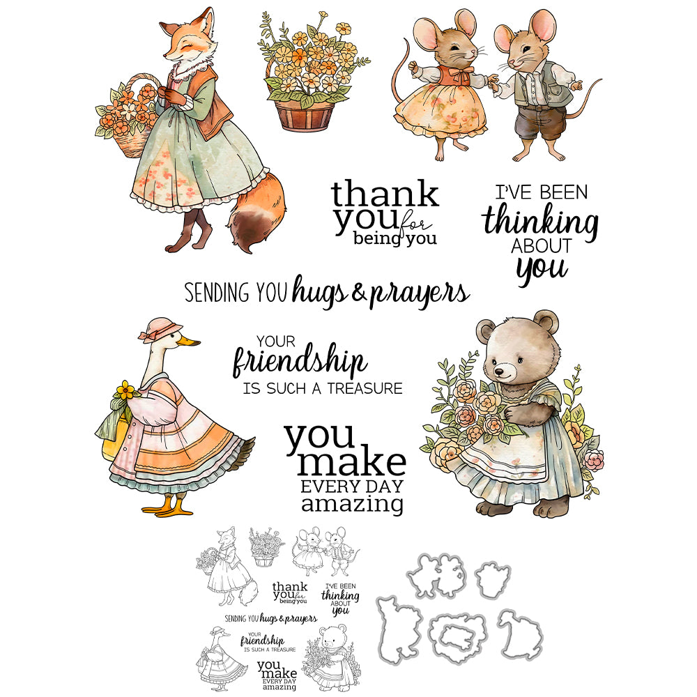 Animal Series Dies & Stamps Set