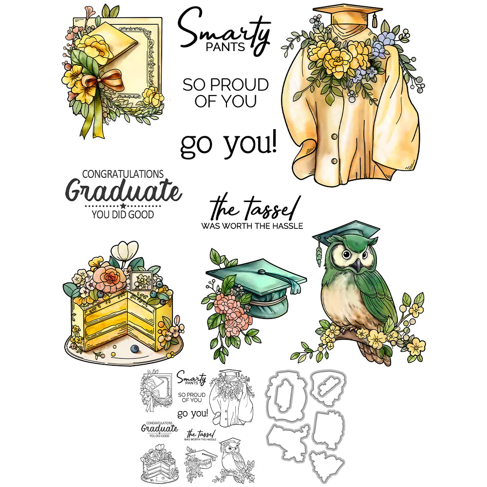 Graduation Season Theme Dies & Stamps Set