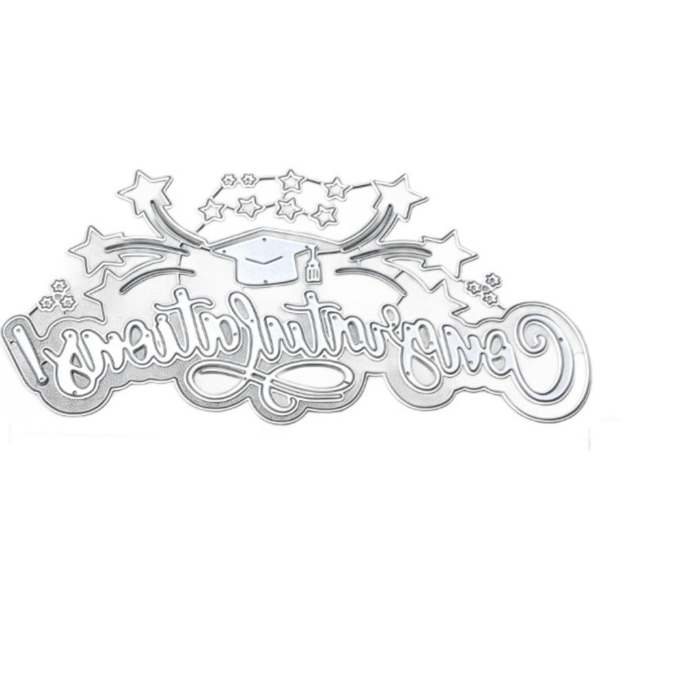 "Congratulations" Words Metal Cutting Dies