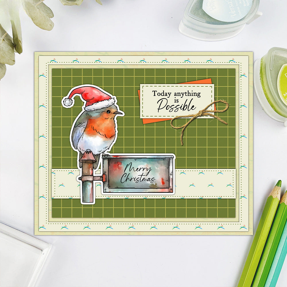 Christmas Birds Clear Stamps