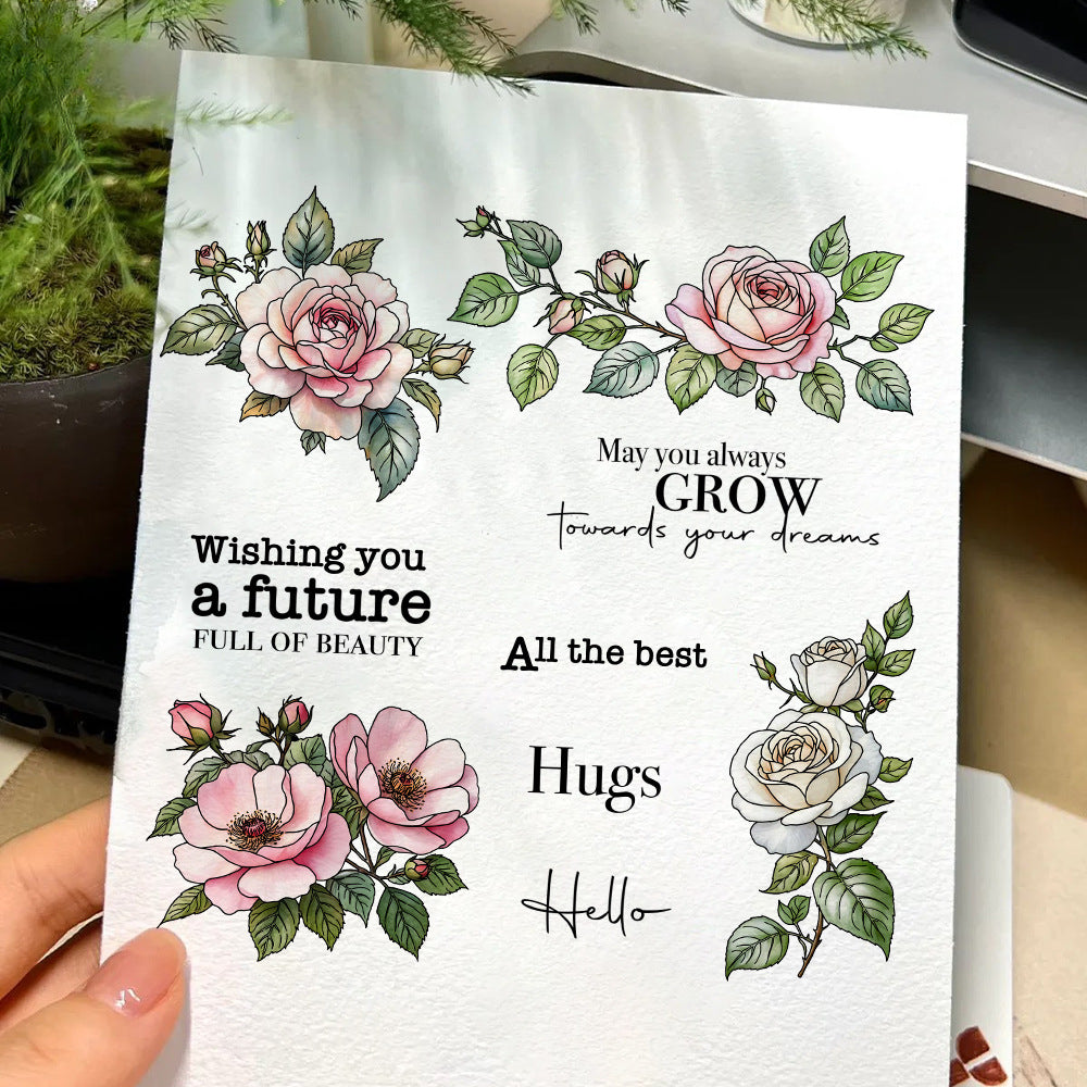 Beautiful Roses Dies & Stamps Set
