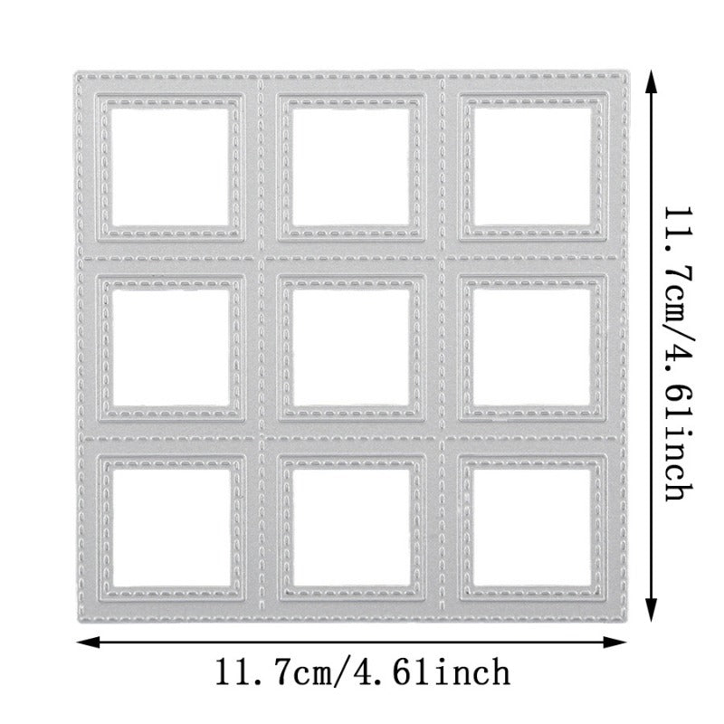 Nine-Square Grid Background Board Cutting Dies