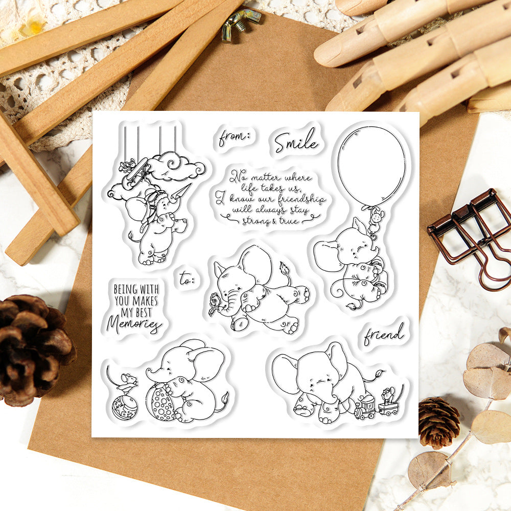 Happy Baby Elephant Dies & Stamps Set