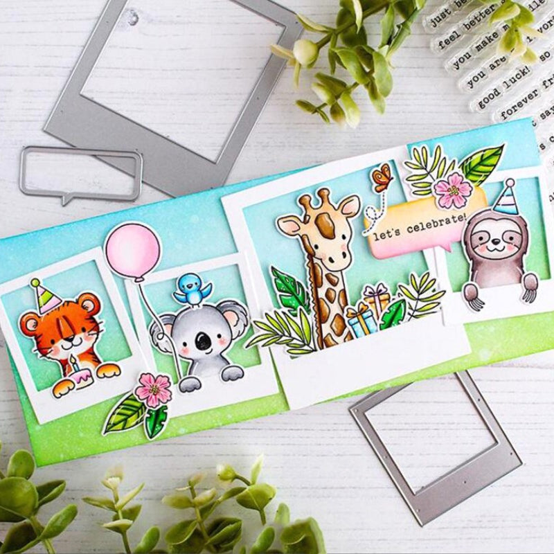 Animal Head Frame Dies & Stamps Set