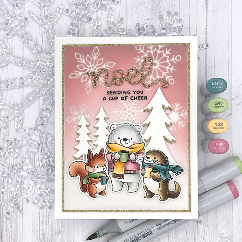 Winter Animals Dies & Stamps Set