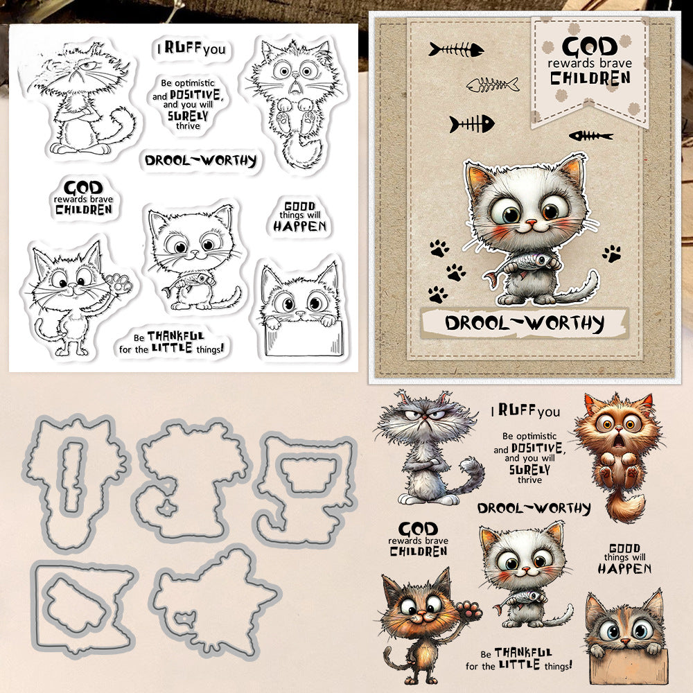 Personality Cats Dies & Stamps Set