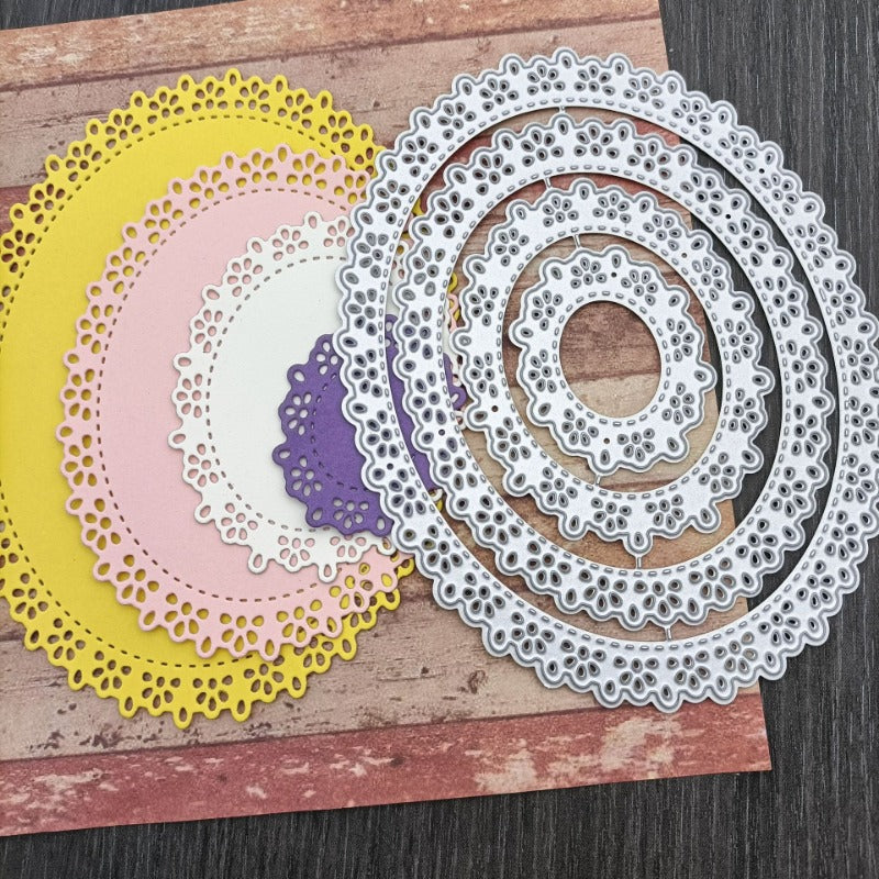 Stackable Oval Lace Frame Cutting Dies