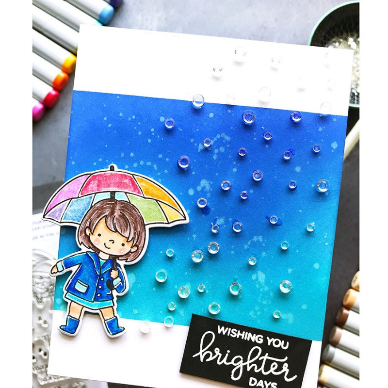 Little Rainy Girl Dies & Stamps Set
