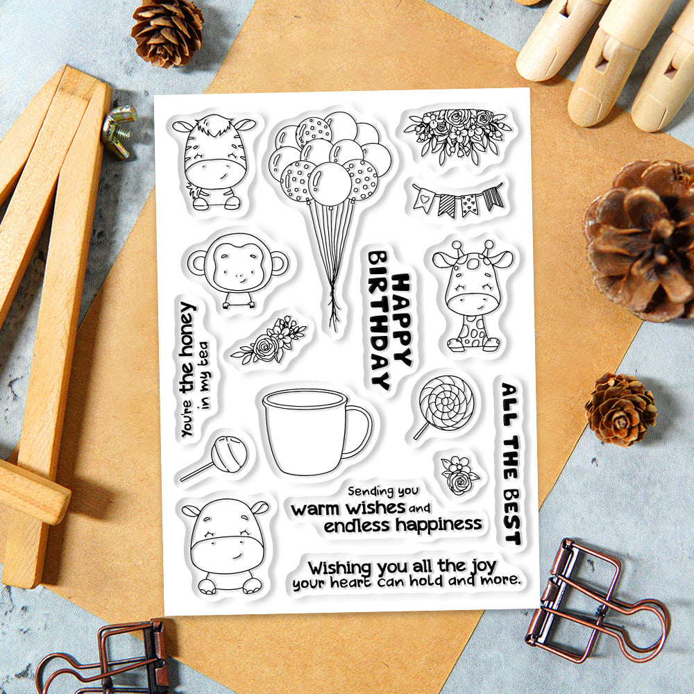 Animal Birthday Party Clear Stamps