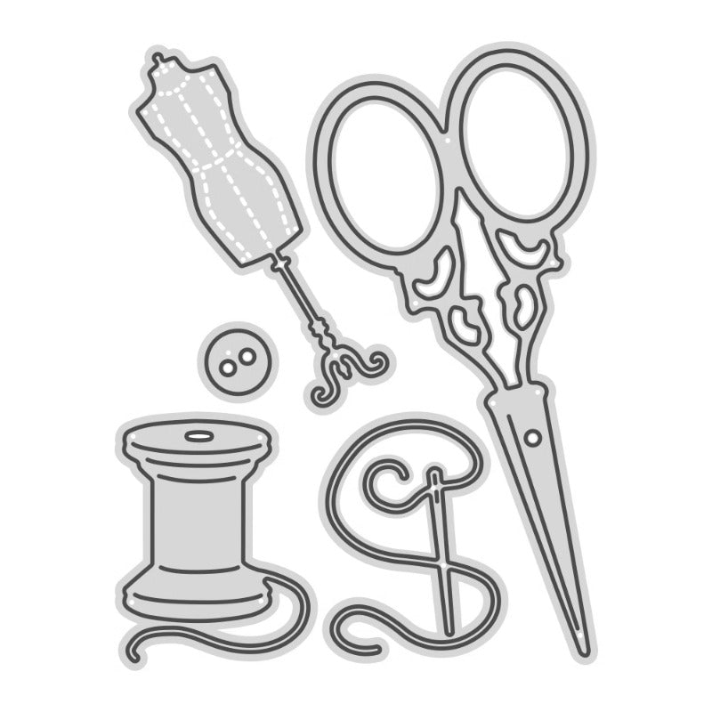 Scissors Sewing Set Metal Cutting Dies