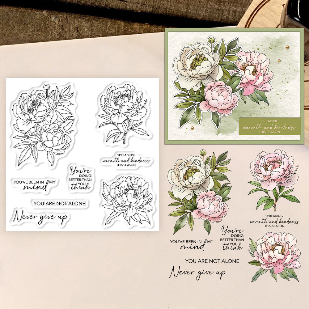 Beautiful Camellia Clear Stamps