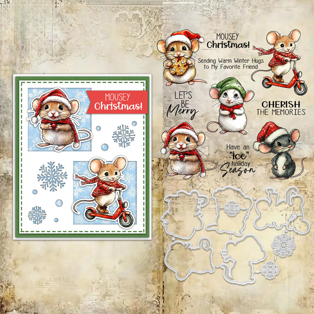 Christmas Mouse Dies & Stamps Set