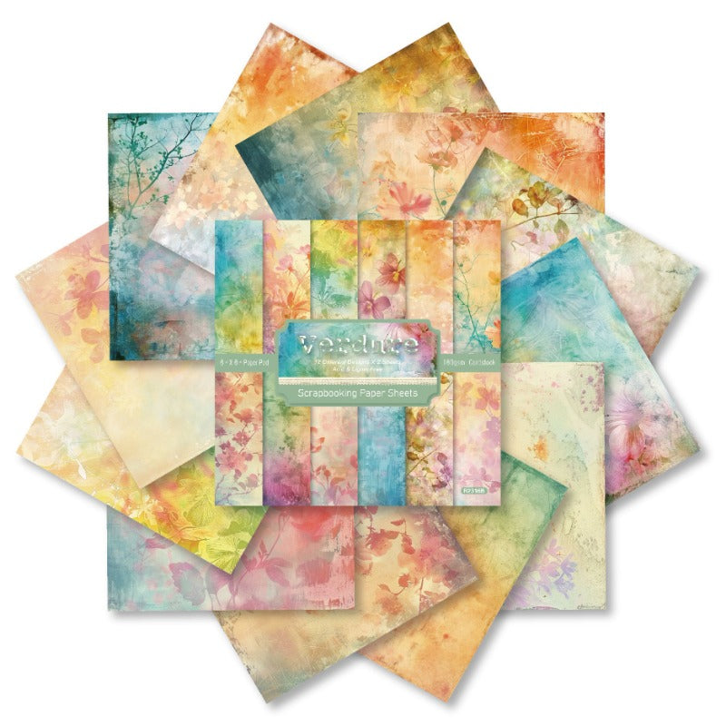24PCS 6" Verdure Scrapbook Paper & Cardstock