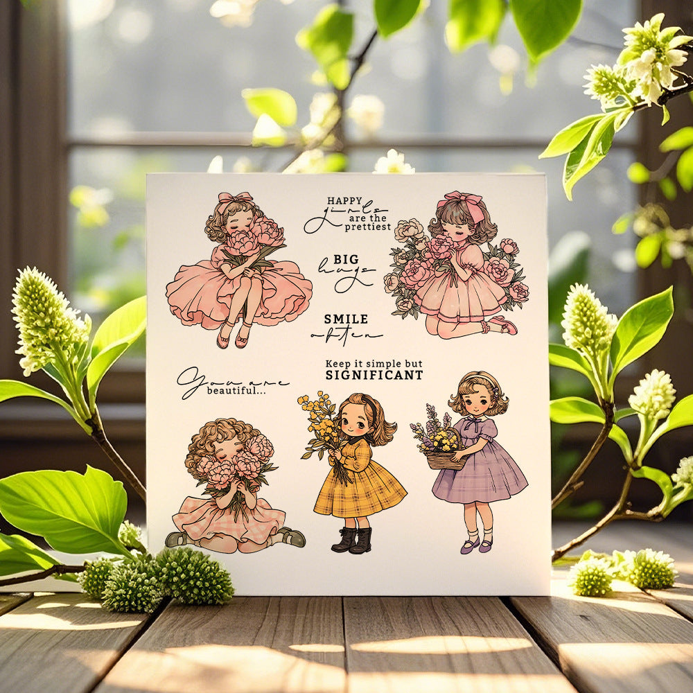 Flower Girls Clear Stamps