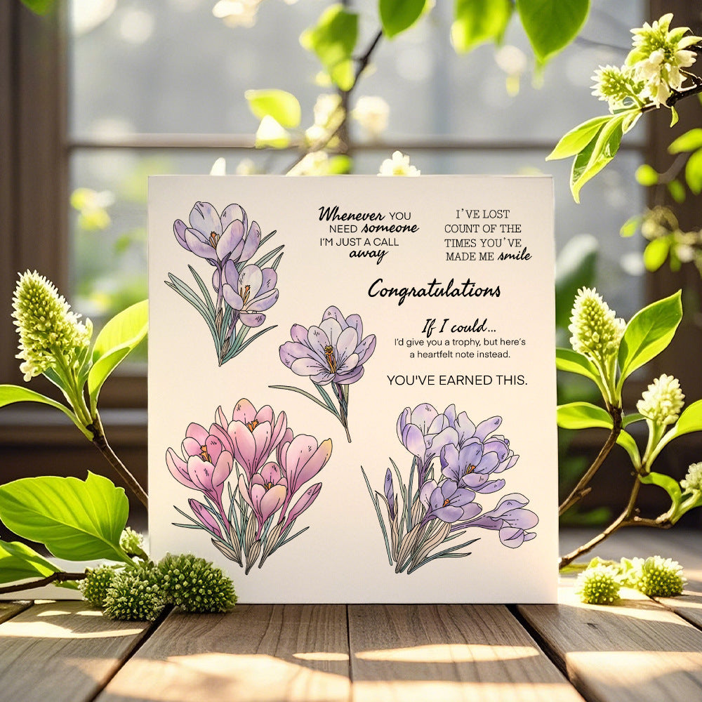 Spring Flowers Dies & Stamps Set
