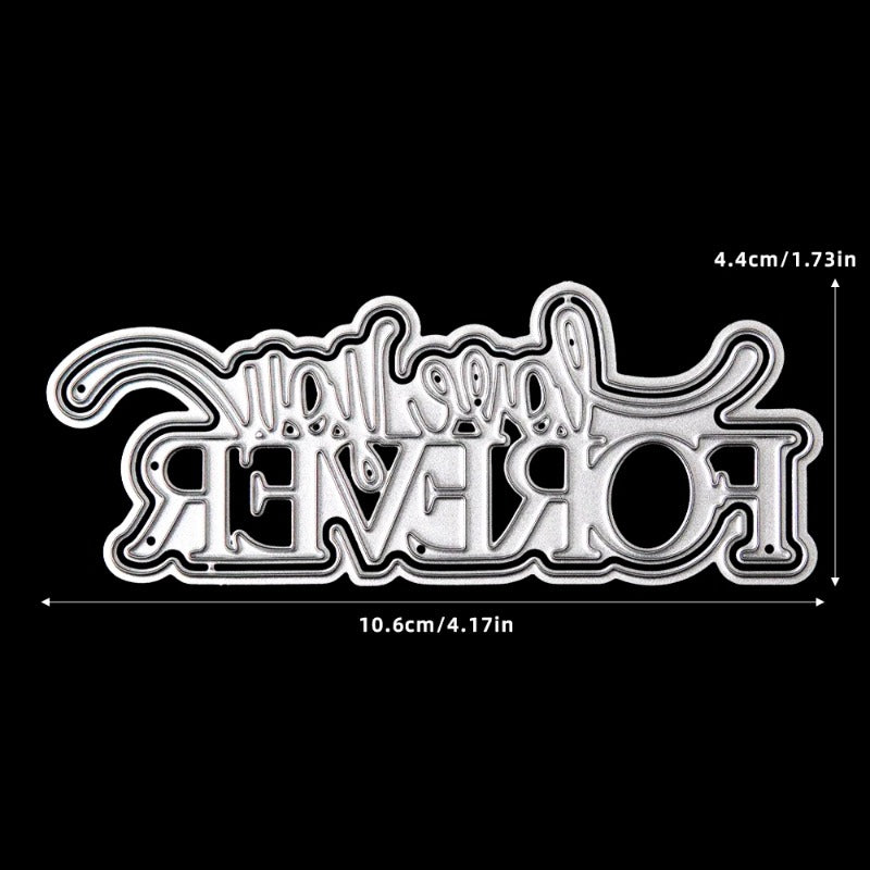 "Love You Forever" Letters Metal Cutting Dies