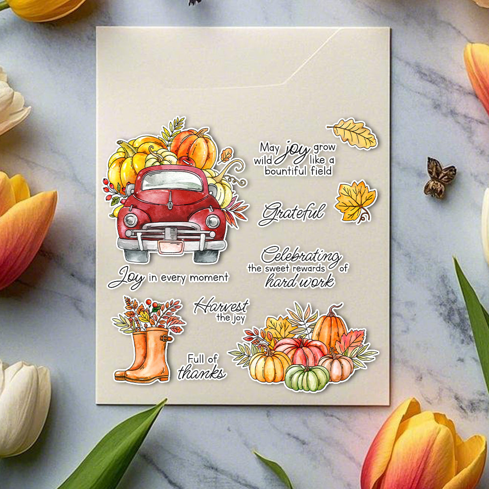Autumn Pumpkins Dies & Stamps Set