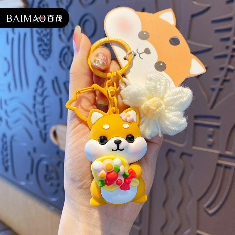 Cute Shiba Inu Doll Keychain