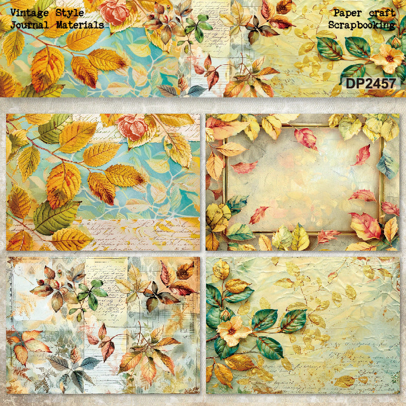 A5 Leaf Notes DIY Journal Scrapbook Paper