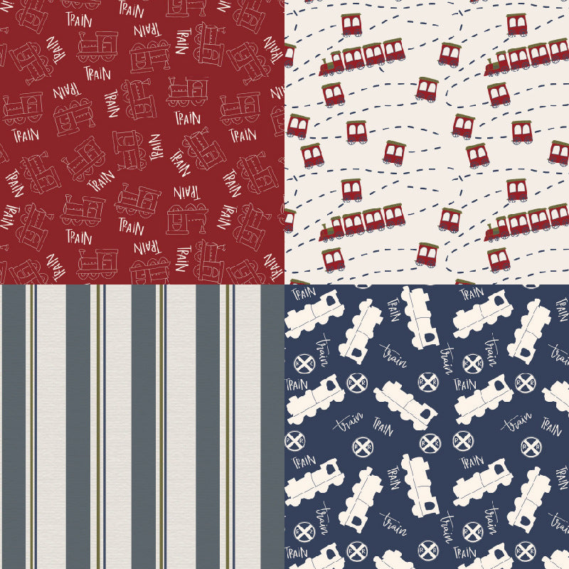 24PCS 6" Doodle Rail Scrapbook Paper & Cardstock