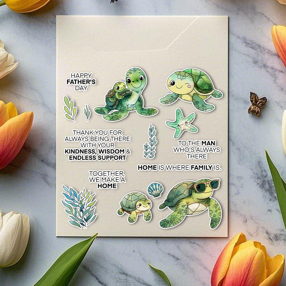Cute Turtle Clear Stamps