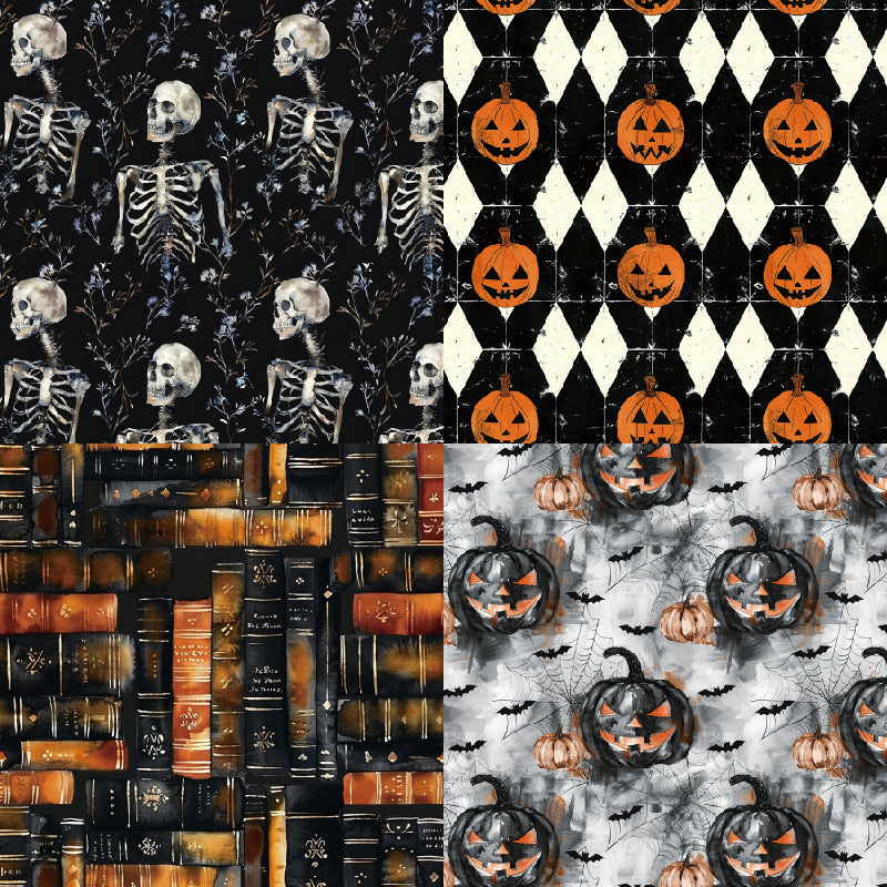24PCS 6" Cobweb Scrapbook Paper & Cardstock